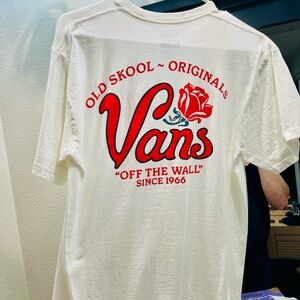 Vans Off The Wall Graphic Tee - White and Red